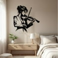 thumbnail image 1 of Elegant Violinist Metal Wall Art, 1 of 11