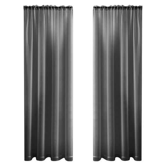 Elegant Voile Curtains Lightweight Sheer Window Drapes Transparent Soft Panels for Living Room Bedroom Nursery Victorian Style Modern Window Treatment Home Decor
