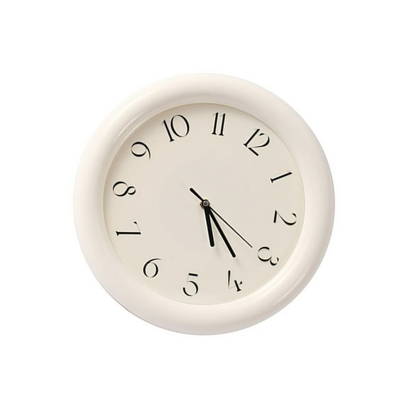 Elegant Wall Clock 30cm Round Precisions Movement Nonticking Timepieces for Kitchen Study Room