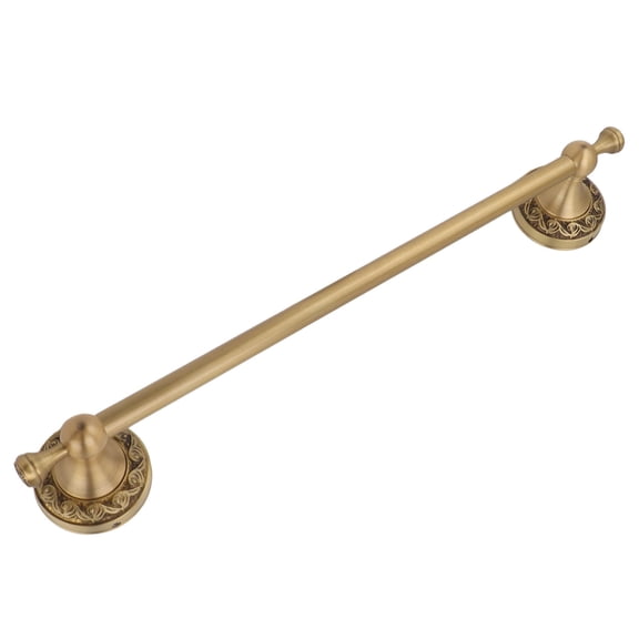 Elegant Wall Mounted Copper Single Towel Bar Rack for Bathroom Accessories Organizer, Vintage Antique Bronze Finish Space Saving Design, Includes Hardware, 15.7 inches / 40 cm Length