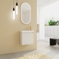 Elegant WallMounted Floating Bathroom Vanity with Resin Sink and Soft