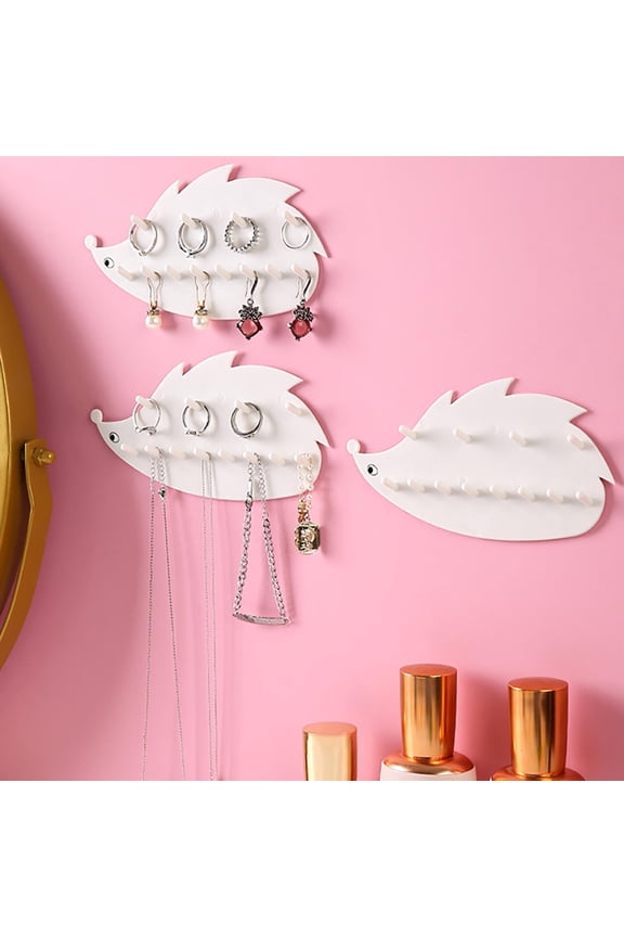 Elegant Wall-Mounted Jewelry Organizer, Multi-Functional Display Rack for All Your Accessories, Closet Hanging Jewelry Organizers