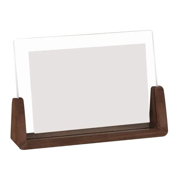 Elegant Walnut & Beech Acrylic Photo Frame - Perfect For Weddings & Office