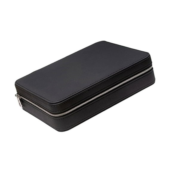 Elegant Watch and Eyewear Organizers Case with Clear Lid Display