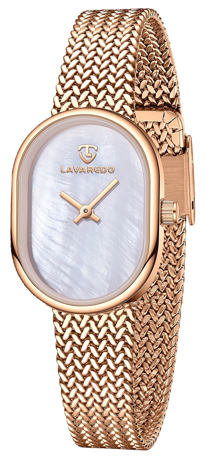 Elegant Watches for Women Oval Minimalist Dial Stainless Steel Band Woman Watch,3ATM Water Resistant, Perfect Gift for Women