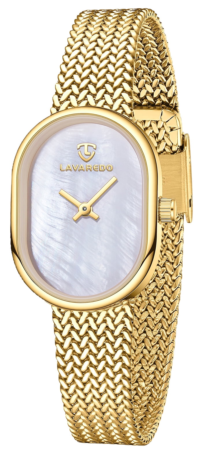 Elegant Watches for Women Oval Minimalist Dial Stainless Steel Band Woman Watch,3ATM Water Resistant, Perfect Gift for Women