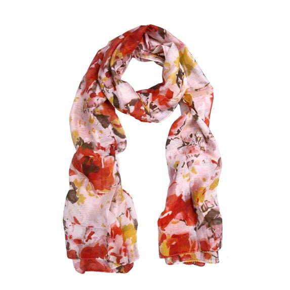 Elegant Watercolor Paint Floral Scarf