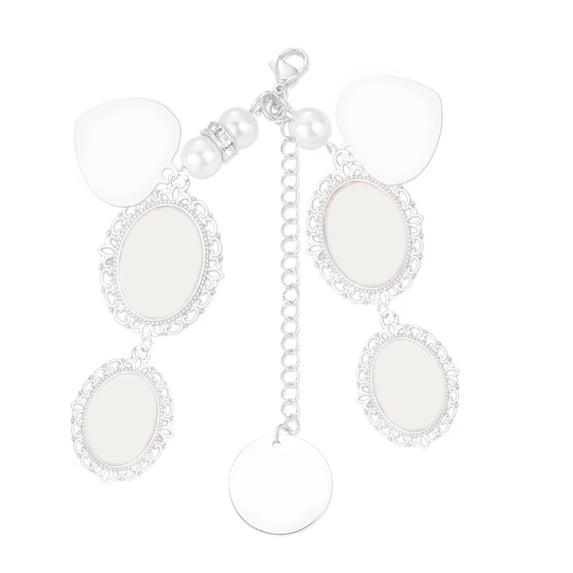Elegant Wedding Bouquet Charm Bridal Lacy Pendant Key Pendant Alloy Texture Suitable for Bride and Groom Photo