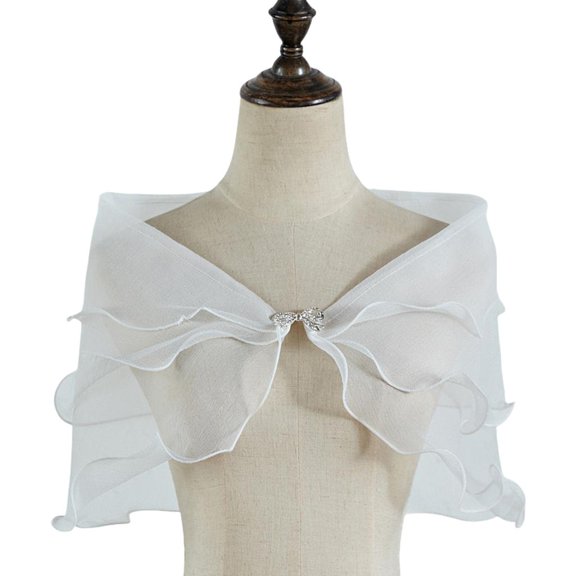 Elegant Wedding Dress Shawl 3-Layer for Brides and Women Soft & Comfortable Wear