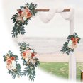 thumbnail image 1 of Elegant Wedding Floral Arrangement Set with Roses and Ribbons for Decorative Garland Displays, 1 of 4