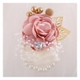 thumbnail image 1 of Elegant Wedding Wrist Flower Faux Pearl Wrist Flower Elegant Realistic Wedding Accessory for Brides Bridesmaids Adjustable for Special for Wedding, 1 of 8