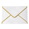 thumbnail image 1 of Elegant Western Triangular Gold Stamped Envelopes For Wrapping And Stationery Gift Wrapping Paper White 17.5X13.5cm, 1 of 5