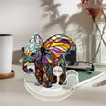 thumbnail image 1 of Elegant Whimsical Elephant Desktop Ornament Acrylic Rocking Decoration for Living Room Bedroom Home Unique Craft, 1 of 3