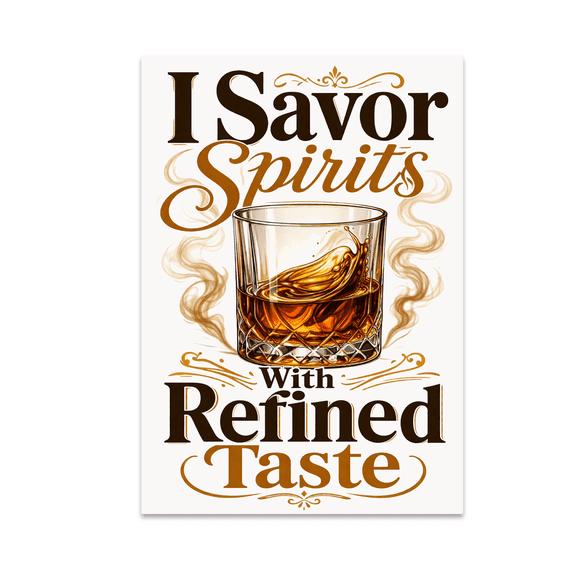 Elegant Whiskey Decor Art - Whiskey Enthusiast - 13x19 Poster Print