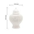 thumbnail image 1 of Elegant White Ceramic Vase - Modern Decorative Flower Vase for Home, Office & Table Centerpiece Décor, 1 of 6