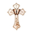 thumbnail image 1 of Elegant White Cross with Butterfly & Floral Design – Premium Resin Religious Wall Art for Living Room, Bedroom, or Prayer Room – Inspirational Decor Symbolizing Love & Faith, 1 of 7