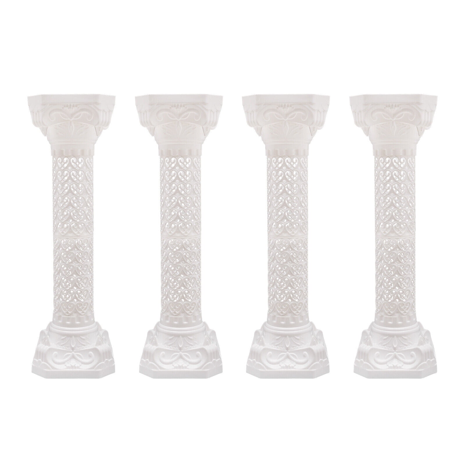 Elegant White Flower Stand European Style Wedding Decor Roman Column 2
