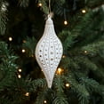 thumbnail image 1 of Elegant White and Gold Snowflake Ornament, Decorative Hanging Christmas Decoration, Intricate Detailed Design, Perfect for Tree, Wreaths, and Festive Holiday Home Decor, 1 of 6