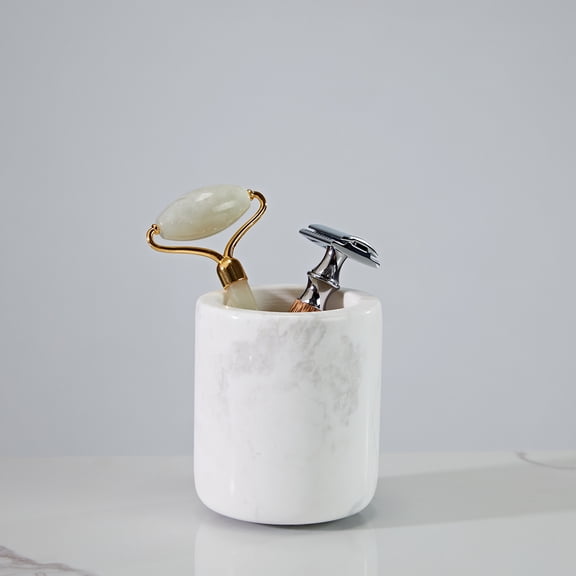 Elegant White Marble Bath Essentials - Transform Your Bathroom with White Marble Bath Accessories