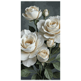 thumbnail image 1 of Elegant White Rose Design Background Backdrop Banner Party Decorations for Weddings Anniversaries Celebrations Photography Props, 1 of 7