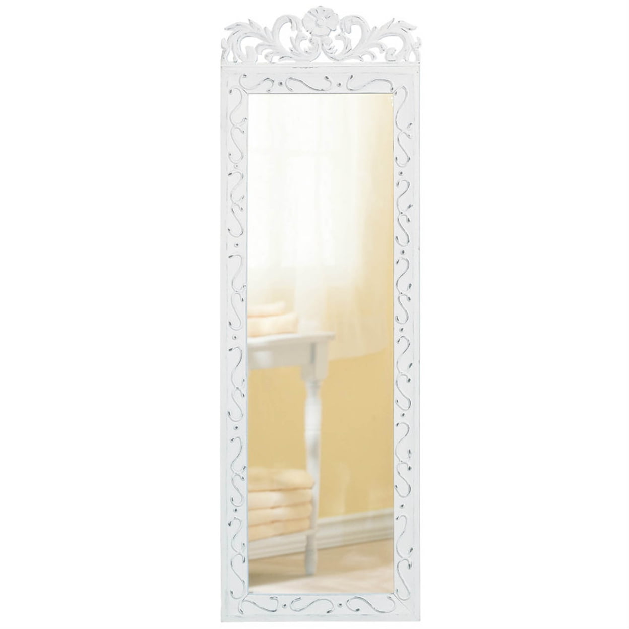 Elegant White Wall Mirror