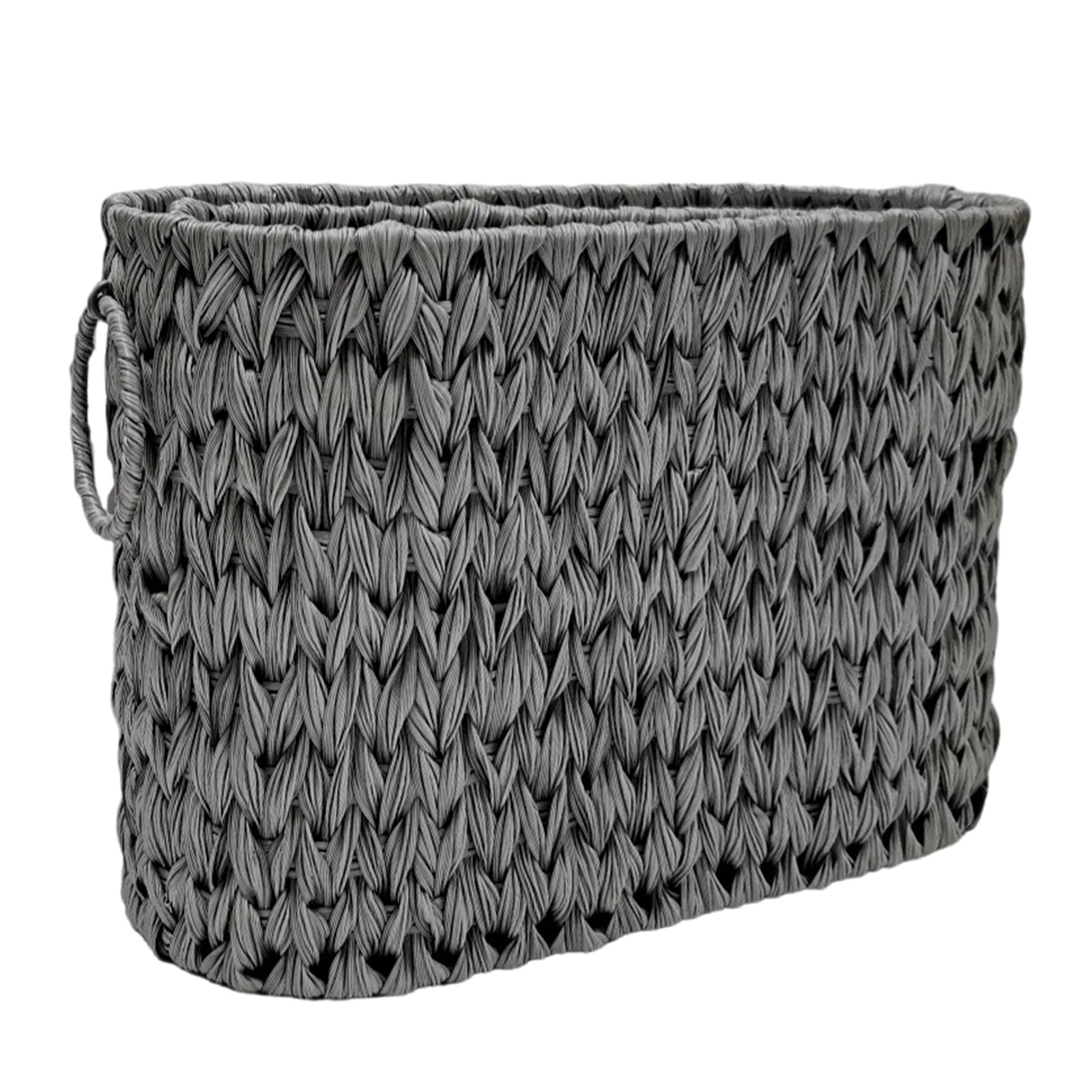 Wicker Toilet Paper Basket with Lid for Bathroom Storage Multipurpose Decorative Holder for Closet Elegant Styles