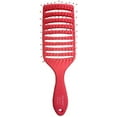 thumbnail image 1 of Elegant Wide Vent Wet & Dry Detangler Hairbrush (Coral) -Flexible Bristles, Gently Detangles Stubborn Knots- Reduce Breakage & Split Ends- No Tugging Or Pulling-Scalp Massager, 1 of 2