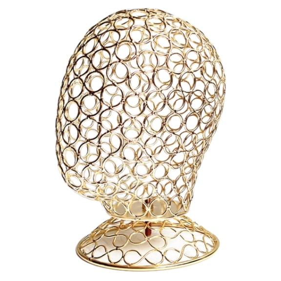 Elegant Wigs Holder Hat Display Stand Metal Mannequin Head Iron Texture Hat Display Holder Perfect for Home or Store Use