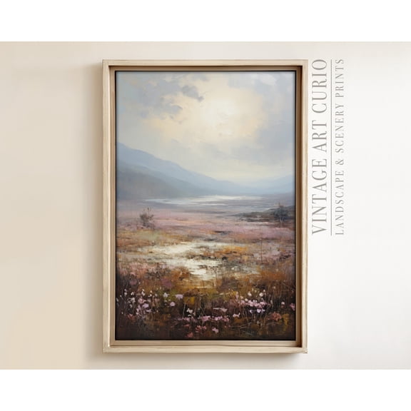 Elegant Wild Flowers, Antique Wall Art For Spaces, Vintage Home Decor #3198, 8x12 UNFRAMED