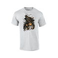 thumbnail image 1 of Elegant Wilderness Howling Wolf With Flowers And Cresent Moons Short Sleeve Unisex Graphic T-Shirt-Ash-xl, 1 of 1