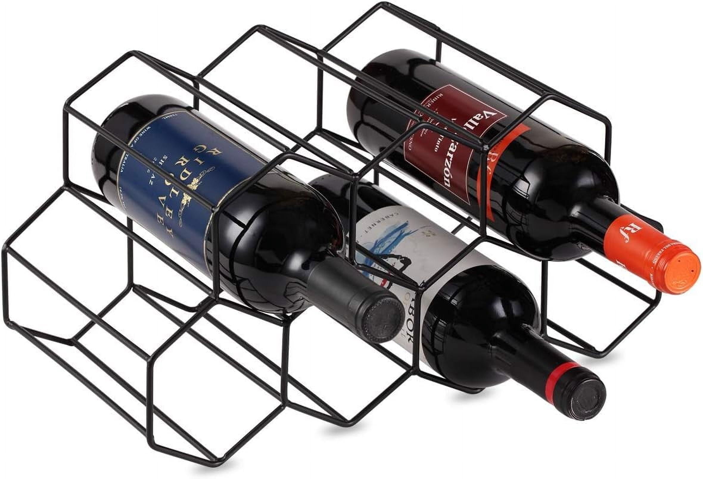 Elegant Wine Rack, Modern Metal Wire Stand For Displaying Wine ...