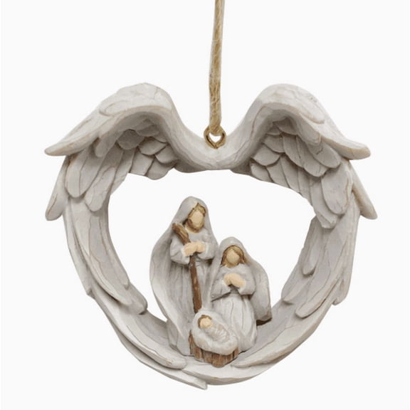 Elegant Wing Shaped Religious Hanging Ornament, Classic Sacred Element Design, Lightweight Easy Install Structure, Versatile Decorative Pendant for Automobile Interior & Personal Spiritual Adornment