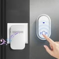 Elegant Wireless Flashing Home Doorbell SelfPowering Smart Press