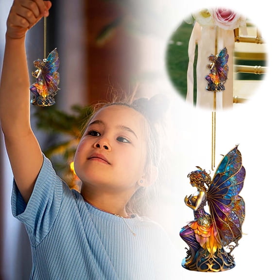 Elegant Witch Acrylic Hanging Ornament For Halloween Decorations Hangs Home Decor