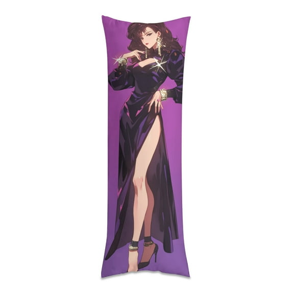 Elegant Woman Anime Body Pillow Cover Long Pillow Case Protector Decorative Bedding Soft Large Pillow Cases Covers for Bedroom,Couch,Sofa,20x54inch