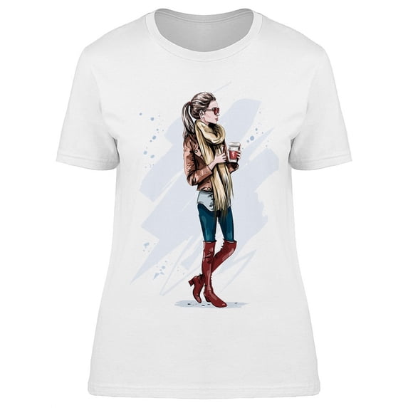 Elegant Woman Model T-Shirt Women -Image by Shutterstock, Female XX-Large