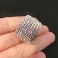 thumbnail image 1 of Elegant Women Party 925 Silver Rings Gifts Cubic Zircon Wedding Jewelry Sz 6-10, 1 of 1