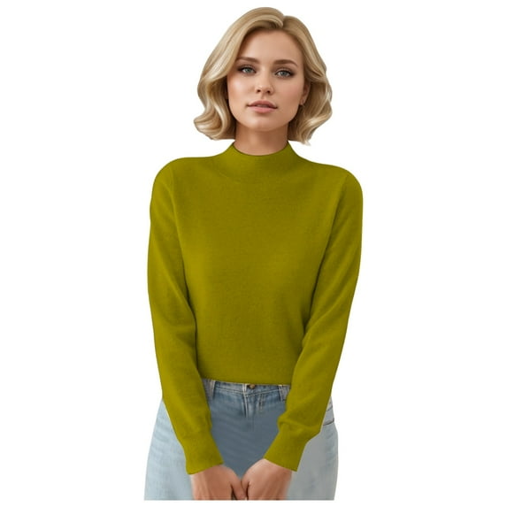Elegant Women's Autumn Winter Pullover Sweater Soft Long Sleeve Knitted Top for Cozy Comfortable Casual Wear and Daily Outfits Womens Casual Pullover Tops Long Sleeves Casual Shirts
