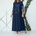 thumbnail image 1 of Elegant Women's Casual Dress Plus Size Lace Two Piece Outfit for Evening Party or, 1 of 4