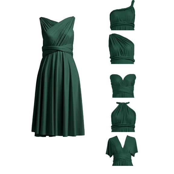 Elegant Women's Casual Dress For Wedding Party Banquet Versatile Way Styling Midi Dress With Formal Embellishments All Season Comfort Hand Or Machine Wash Solid Color Long Maxi Dresses for Women