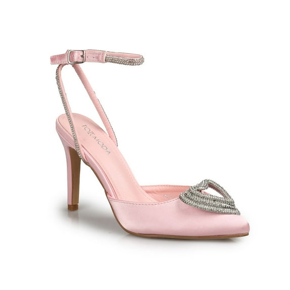 Elegant Women’s Dressy Rhinestones High Stiletto Pointed Toe Evening Pumps