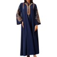 thumbnail image 1 of Elegant Women's Embroidered Pullover Dress Robe Long Sleeve Abaya for Daily Wear, 1 of 8