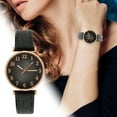 Elegant Women's Fashion Style Women's Watch Leather Strap Wristband