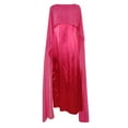 thumbnail image 1 of Elegant Women's Flowy Chiffon Swing Dress with Round Neck Loose Fit Mid-Length Robe, 1 of 7