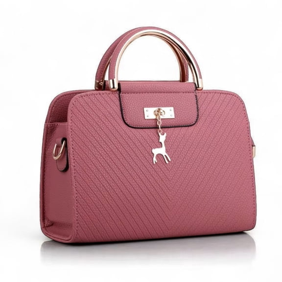 Elegant Women's Handbag, Purse, Messenger Bag ( Pink )
