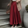 thumbnail image 1 of Elegant Women's High Waist Satin Skirts for Summer and Fall for Parties Flowy A-Line Maxi Design Ideal for Fashion Lovers and Trendsetters, 1 of 6