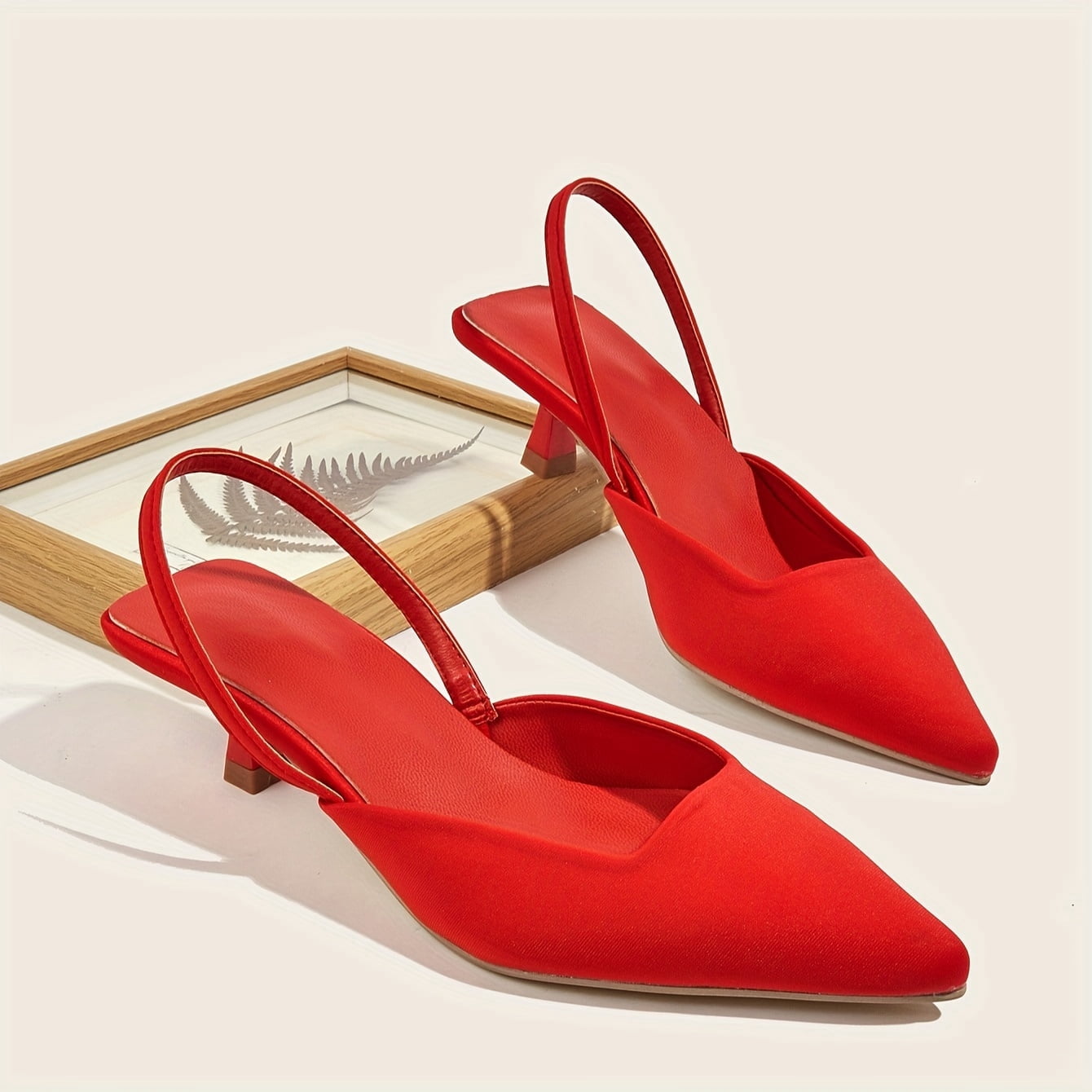 She Pumps Elegant Women‘s Kitten Heels - Pointed Toe Dress Pumps with Slingback ...