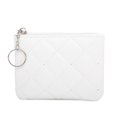 thumbnail image 1 of Elegant Women's Mini Zip Purse Quilted Embroidery Compact Wallet For Secure Card Storage And Daily, 1 of 3