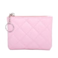 thumbnail image 1 of Elegant Women's Mini Zip Purse Quilted Embroidery Compact Wallet For Secure Card Storage And Daily, 1 of 3