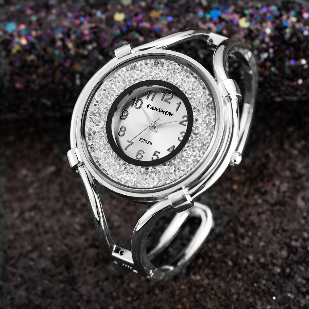 Silver with White Dial